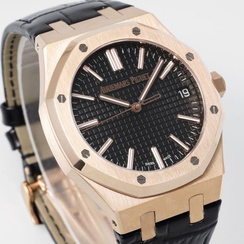 Audemars Piguet Royal Oak Rose Gold And Black Watch