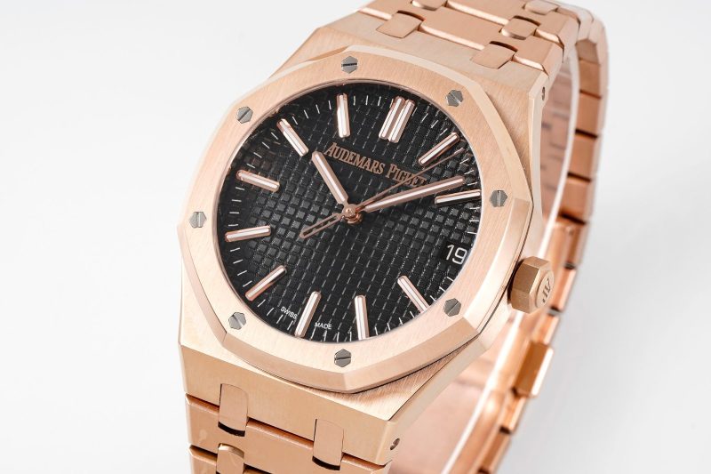 Audemars Piguet Royal Oak Rose Gold And Black Watch