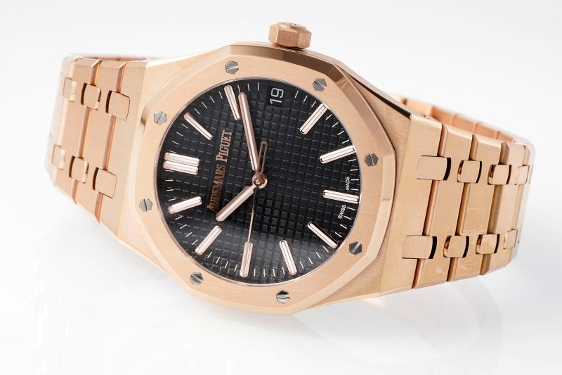 Audemars Piguet Royal Oak Rose Gold And Black Watch