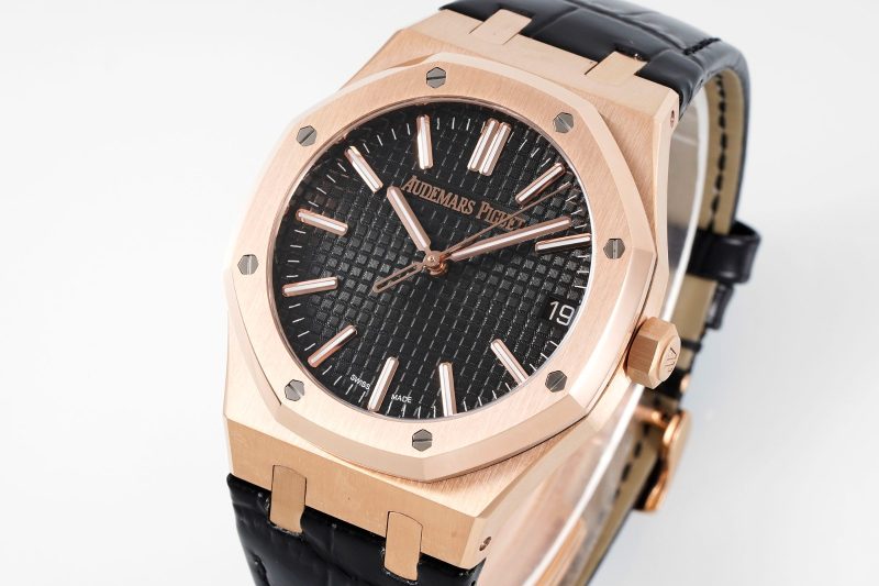 Audemars Piguet Royal Oak Rose Gold And Black Watch