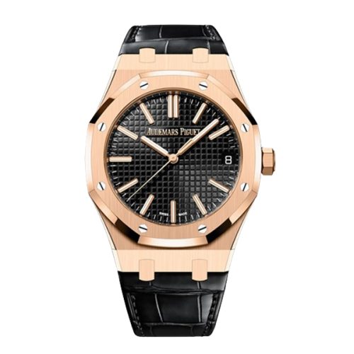 Audemars Piguet Royal Oak Rose Gold And Black Watch