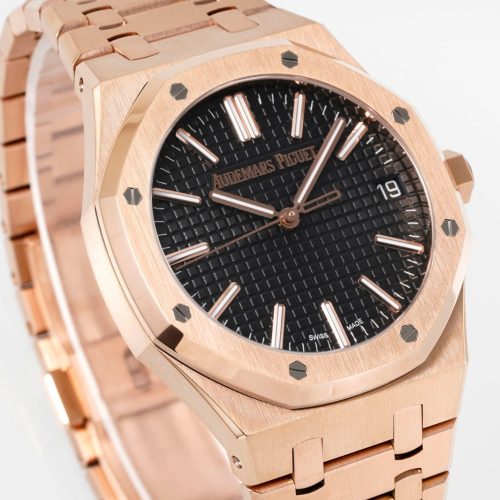 Audemars Piguet Royal Oak Rose Gold And Black Watch