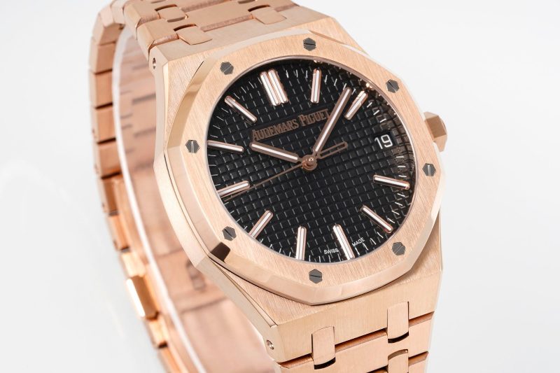 Audemars Piguet Royal Oak Rose Gold And Black Watch