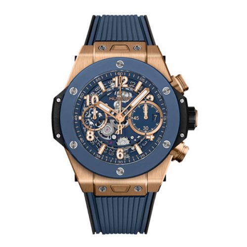 HUBLOT BIG BANG 42MM UNICO KING GOLD BLUE