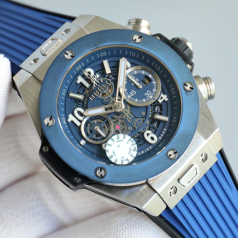 HUBLOT BIG BANG 42MM UNICO KING TITANIUM BLUE