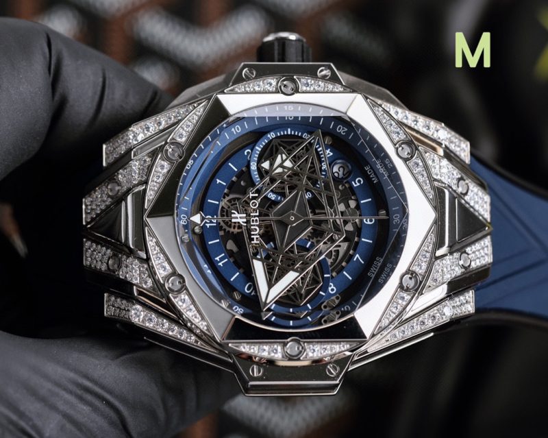 HUBLOT BIG BANG SANG BLEU II TITANIUM BLUE DIAL 45MM