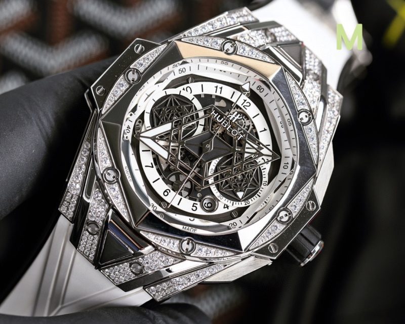 HUBLOT BIG BANG SANG BLEU II TITANIUM WHITE 45MM