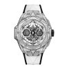 HUBLOT BIG BANG SANG BLEU II TITANIUM WHITE PAVE 45MM