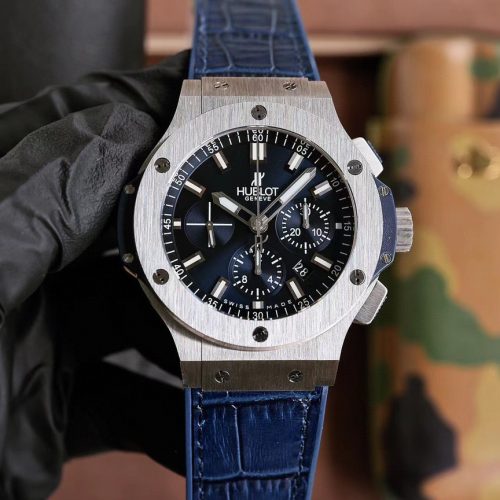 HUBLOT BIG BANG STAINLESS STEEL CHRONOGRAPH WATCH 44MM