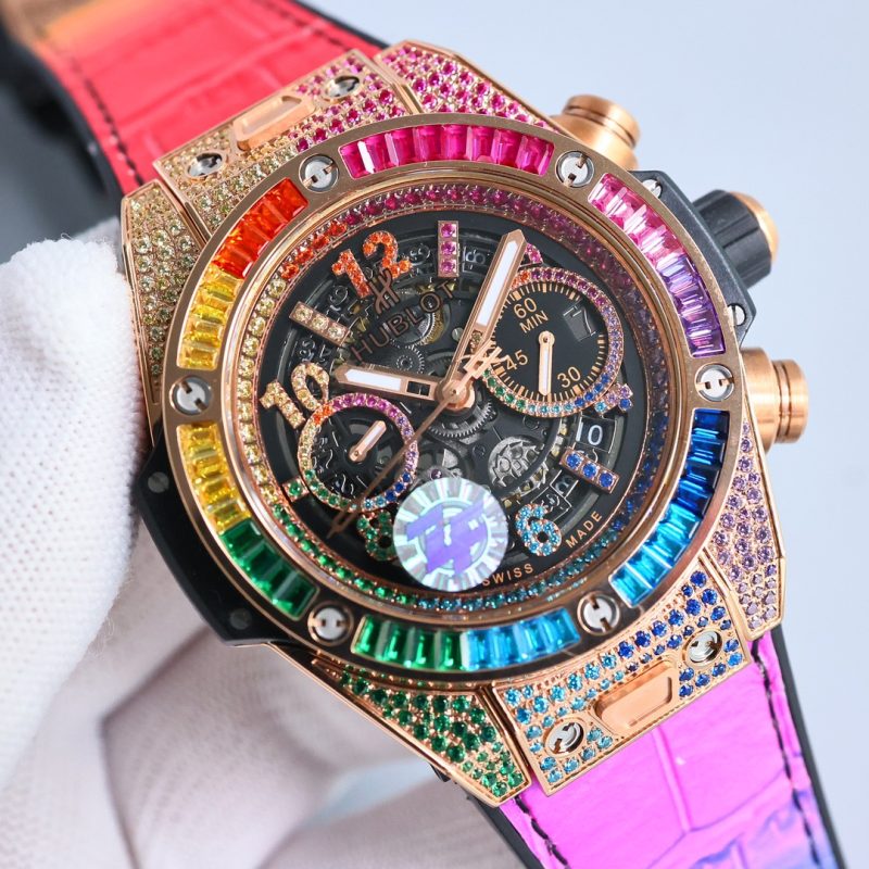 HUBLOT BIG BANG UNICO TITANIUM RAINBOW 42MM