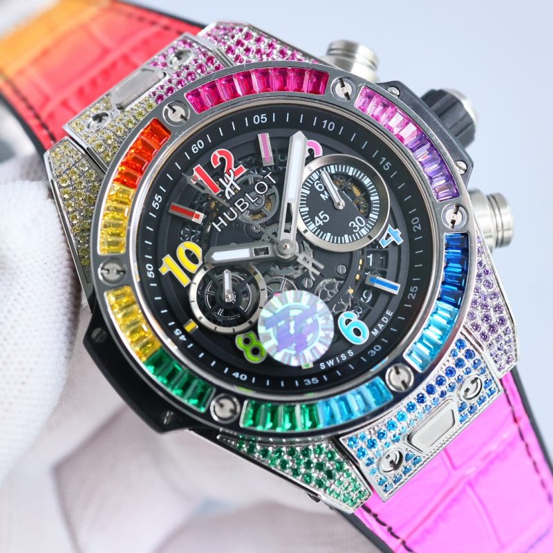 HUBLOT BIG BANG UNICO TITANIUM RAINBOW 42MM
