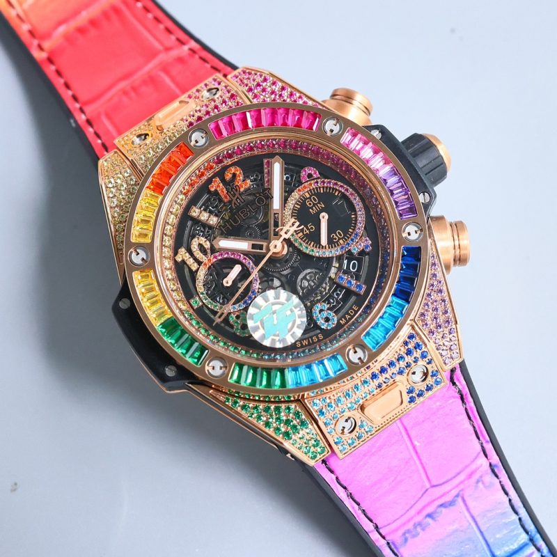 HUBLOT BIG BANG UNICO TITANIUM RAINBOW 42MM