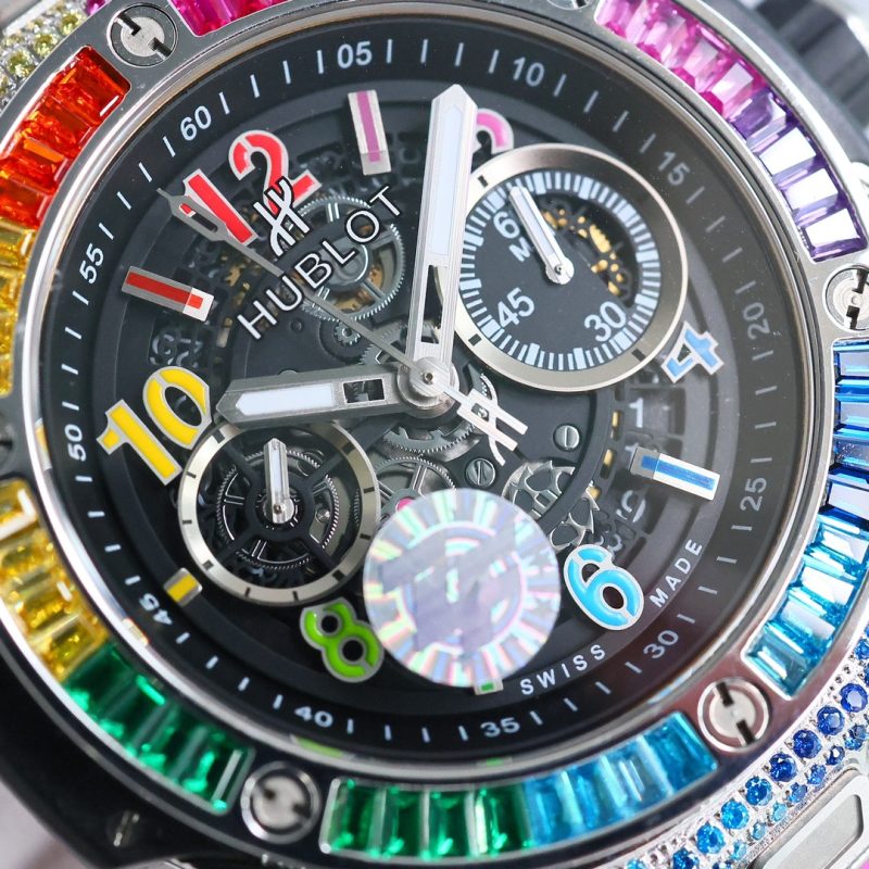 HUBLOT BIG BANG UNICO TITANIUM RAINBOW 42MM