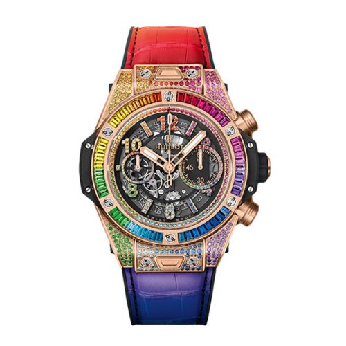 HUBLOT BIG BANG UNICO TITANIUM RAINBOW 42MM