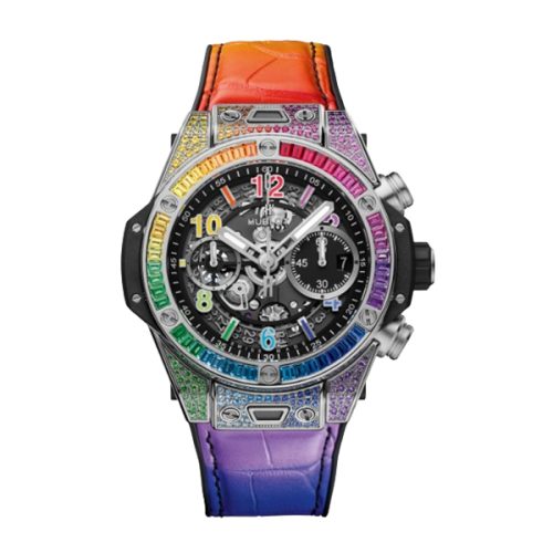 HUBLOT BIG BANG UNICO TITANIUM RAINBOW 42MM