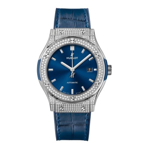 HUBLOT CLASSIC FUSION TITANIUM DIAMONDS 42MM