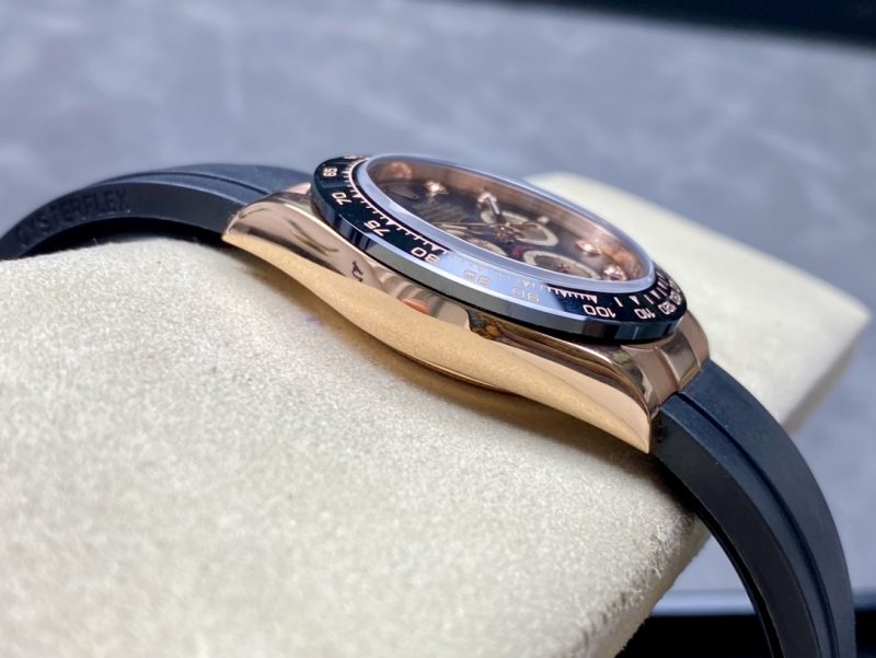 ROLEX COSMOGRAPH DAYTONA DIAMOND EVEROSE GOLD WATCH