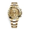 ROLEX COSMOGRAPH DAYTONA DIAMOND OYSTER YELLOW GOLD WATCH