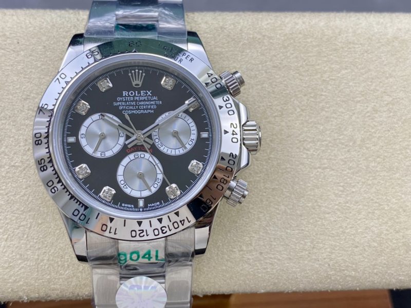 ROLEX COSMOGRAPH DAYTONA WHITE GOLD DIAMONDS WATCH