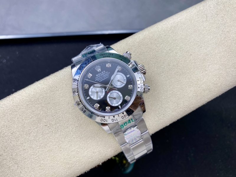 ROLEX COSMOGRAPH DAYTONA WHITE GOLD DIAMONDS WATCH