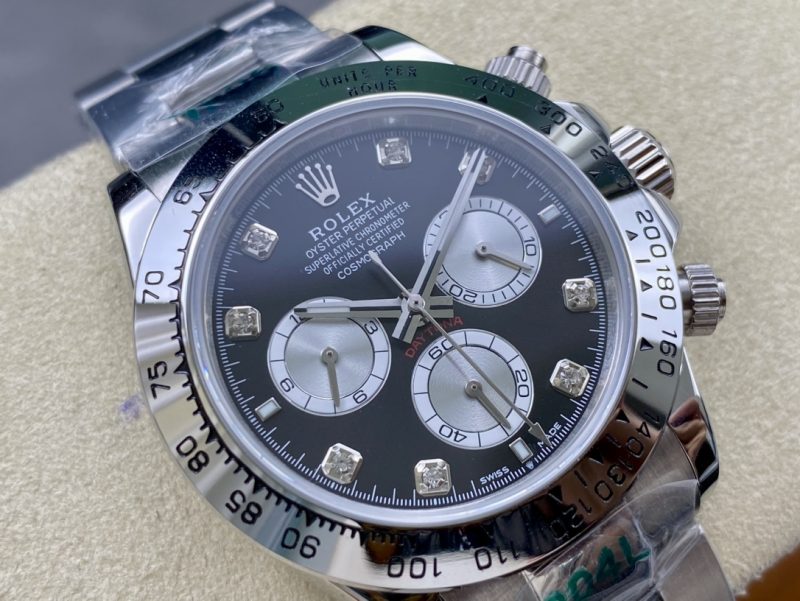 ROLEX COSMOGRAPH DAYTONA WHITE GOLD DIAMONDS WATCH