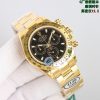 ROLEX COSMOGRAPH DAYTONA YELLOW GOLD BLACK DIAL WATCH
