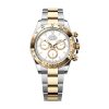 ROLEX COSMOGRAPH DAYTONA YELLOW GOLD WHITE DIAL WATCH