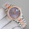 ROLEX DATEJUST 31 EVEROSE GOLD AND DIAMONDS WATCH