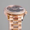 ROLEX DATEJUST 31 EVEROSE GOLD AND DIAMONDS WATCH