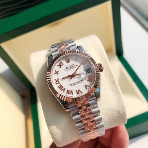 ROLEX DATEJUST 31 OYSTERSTEEL AND EVEROSE GOLD WATCH