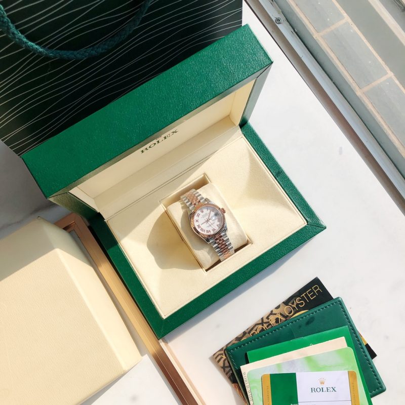 ROLEX DATEJUST 31 OYSTERSTEEL AND EVEROSE GOLD WATCH