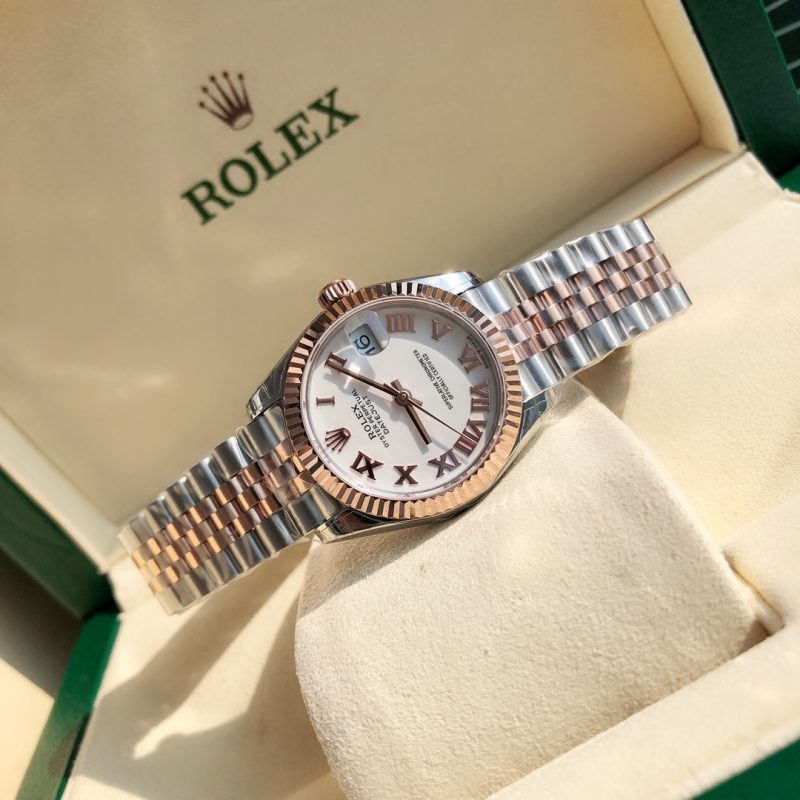 ROLEX DATEJUST 31 OYSTERSTEEL AND EVEROSE GOLD WATCH
