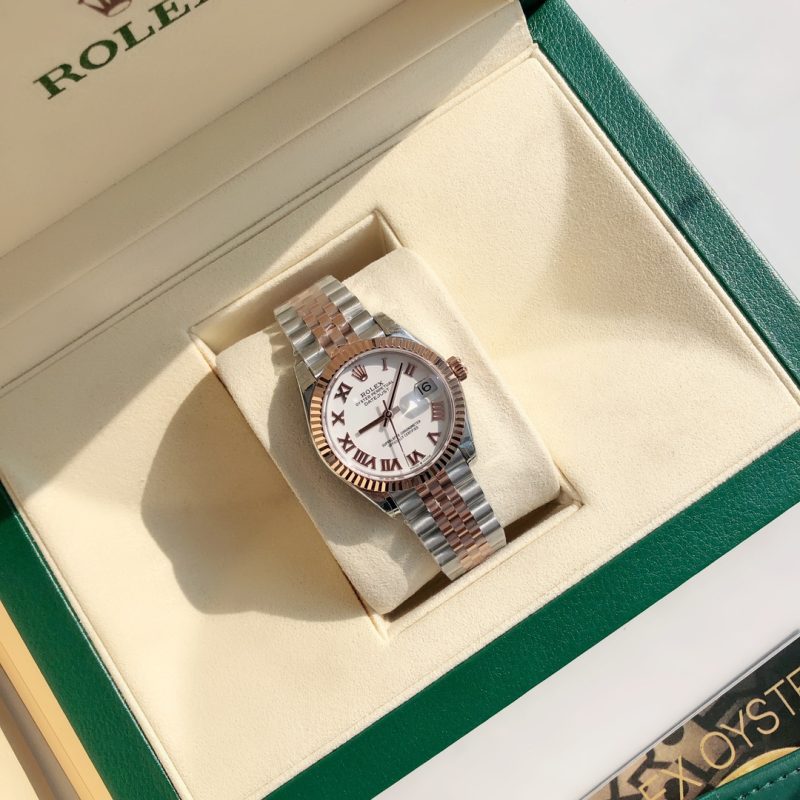 ROLEX DATEJUST 31 OYSTERSTEEL AND EVEROSE GOLD WATCH
