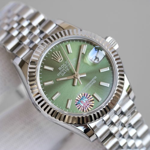 ROLEX DATEJUST 31 OYSTERSTEEL AND WHITE GOLD WATCH