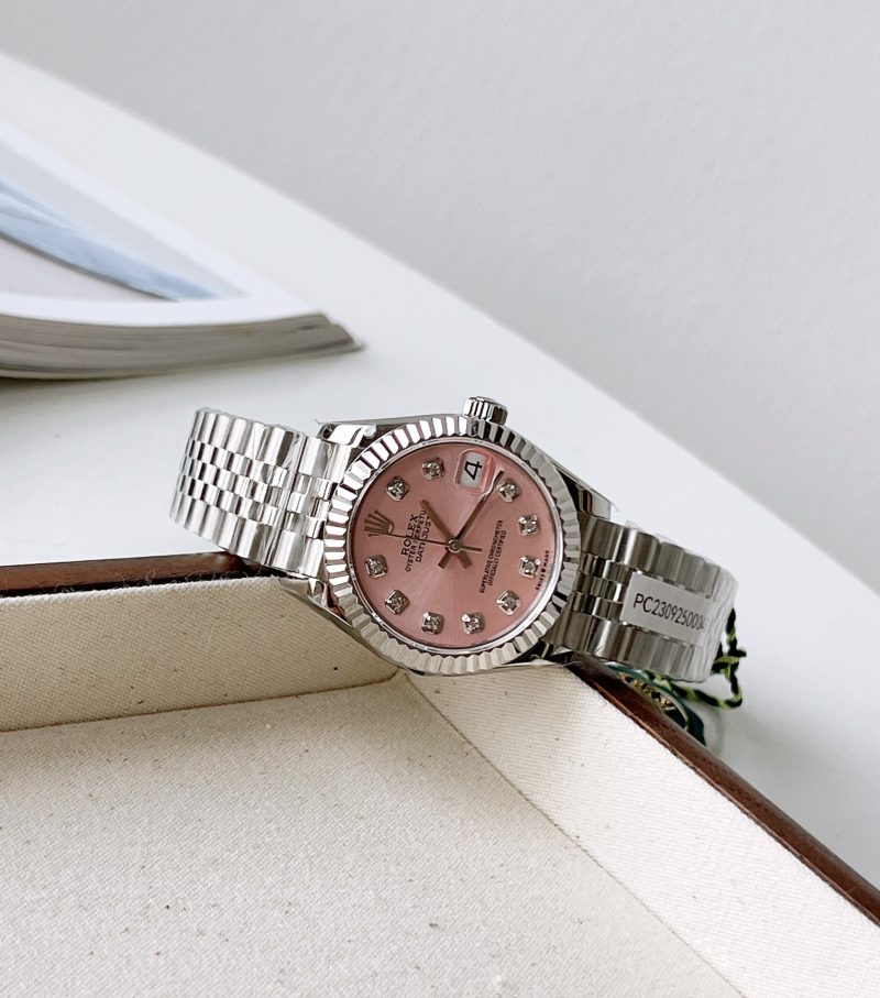 ROLEX DATEJUST 31 OYSTERSTEEL AND WHITE GOLD WATCH