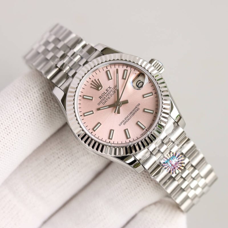 ROLEX DATEJUST 31 OYSTERSTEEL AND WHITE GOLD WATCH