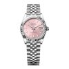 ROLEX DATEJUST 31 OYSTERSTEEL AND WHITE GOLD WATCH