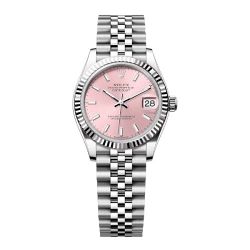 ROLEX DATEJUST 31 OYSTERSTEEL AND WHITE GOLD WATCH
