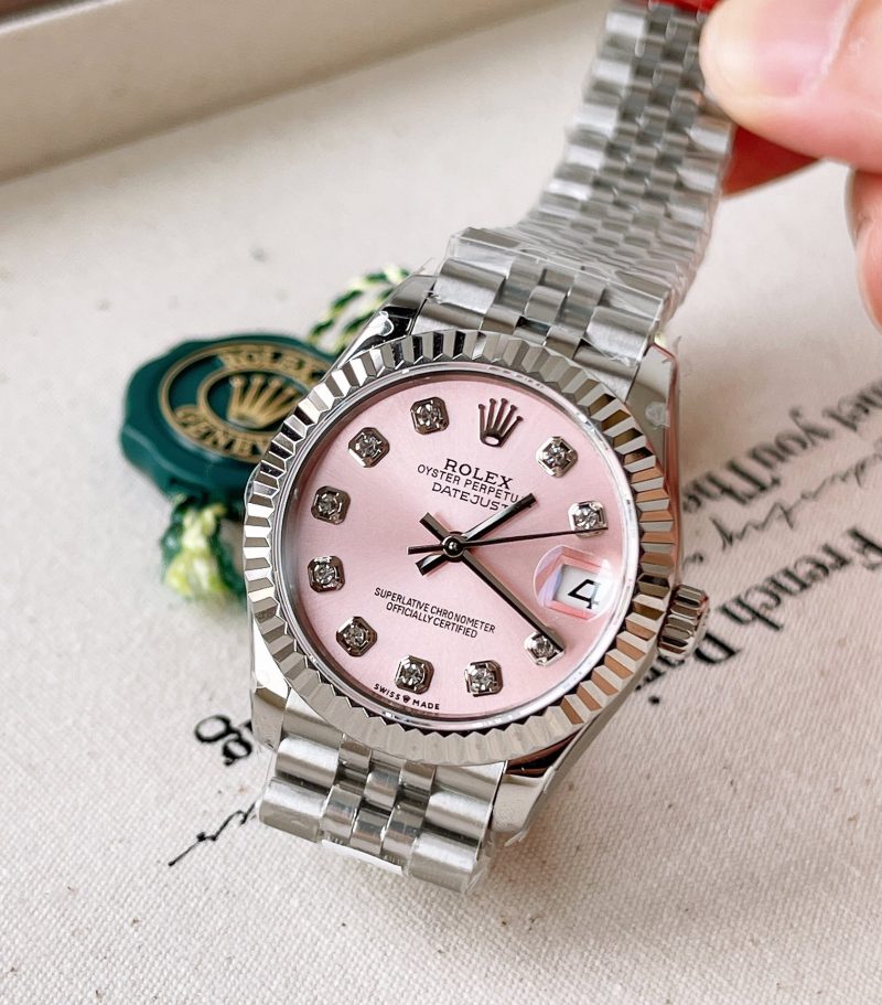 ROLEX DATEJUST 31 OYSTERSTEEL AND WHITE GOLD WATCH