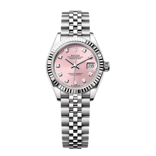 ROLEX DATEJUST 31 OYSTERSTEEL AND WHITE GOLD WATCH