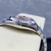 ROLEX DATEJUST 36 STEEL AND WHITE GOLD PINK DIAMOND PAVE ROMAN DIAL WATCH