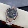 ROLEX DATEJUST 41MM SLATE GREY WIMBLEDON ROMAN DIAL WATCH