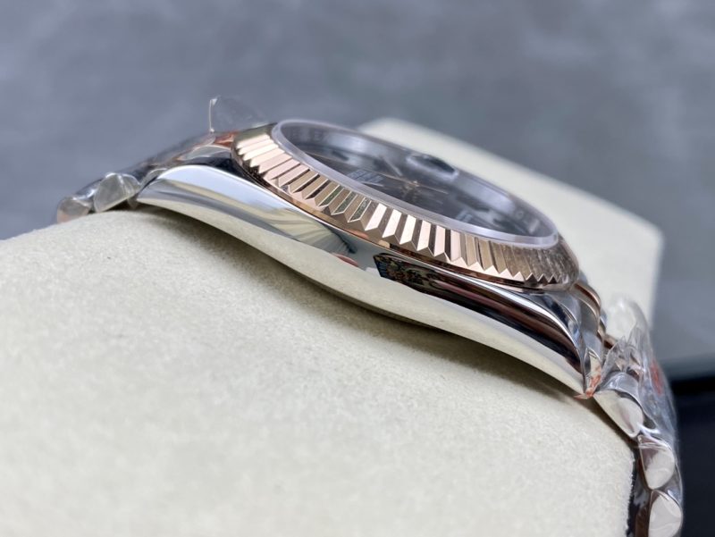 ROLEX DATEJUST 41MM SLATE GREY WIMBLEDON ROMAN DIAL WATCH