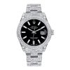 ROLEX DATEJUST 41MM ICED OUT DIAMONDS WATCH