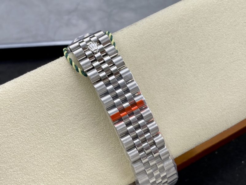 ROLEX DATEJUST MIDSIZE STEEL WHITE GOLD DIAMOND WATCH