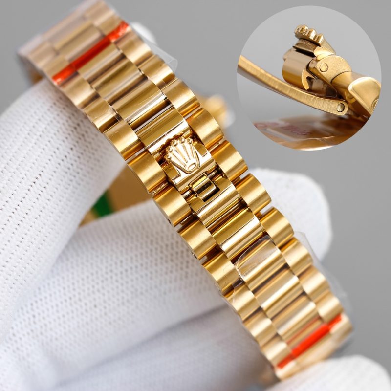 ROLEX DATEJUST OYSTER YELLOW GOLD AND DIAMONDS WATCH