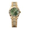 ROLEX DATEJUST OYSTER YELLOW GOLD WATCH