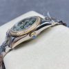ROLEX DATEJUST STEEL AND YELLOW GOLD DIAMOND OLIVE GREEN DIAL WATCH