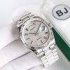 ROLEX DAY-DATE 36MM WHITE GOLD RAINBOW WATCH