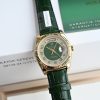 ROLEX DAY-DATE 36MM YELLOW GOLD FLUTED BEZEL MIDSIZE WATCH